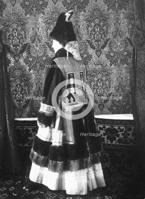 A Yakut woman in festive attire, 1890. Creator: Unknown.