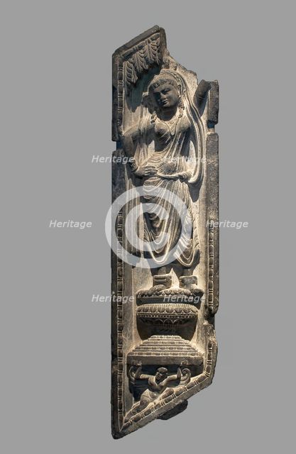 A Yakshi Grasping a Tree, Kushan period, 2nd/3rd century. Creator: Unknown.