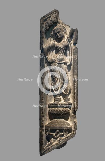 A Yakshi Grasping a Tree, Kushan period, 2nd/3rd century. Creator: Unknown.