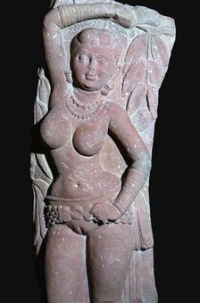 A yakshi (tree-goddess) from a Jain Stupa, 2nd century