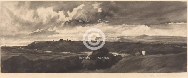 A Yorkshire Road, 1898. Creator: Frank Short.