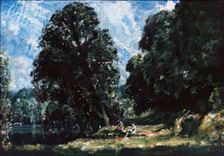 A Yorkshire River-Summer, Possibly 1928. Creator: David Thomson Muirhead