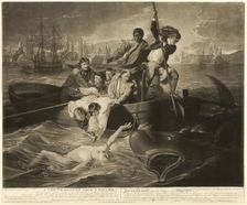 A Youth Rescued from a Shark, 1779. Creator: Valentine Green