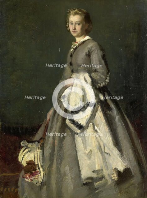 A young Woman, 1863. Creator: August Allebe.