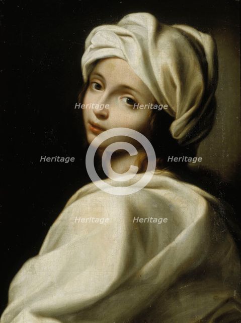 A young woman wearing a turban, c1660. Creator: Elisabetta Sirani.