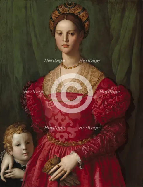 A Young Woman and Her Little Boy, c. 1540. Creator: Agnolo Bronzino.