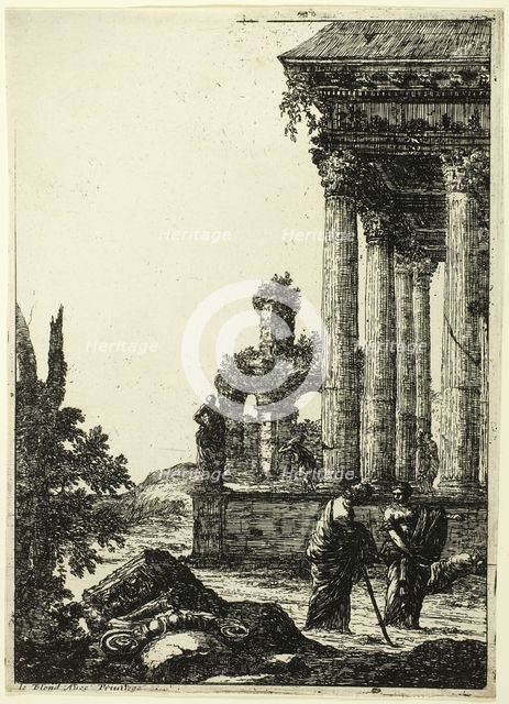 A Young Woman Giving Directions to a Person, n.d. Creator: Jean Lepautre.