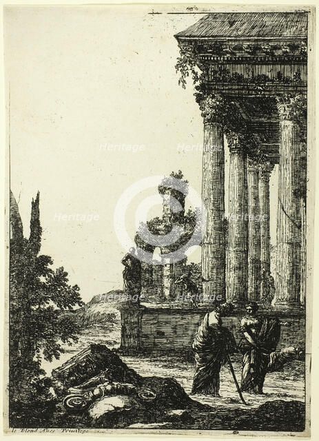 A Young Woman Giving Directions to a Person, n.d. Creator: Jean Lepautre.