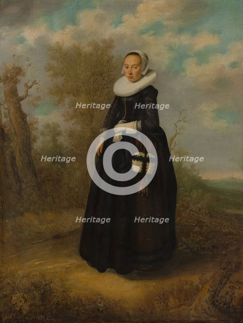 A Young Woman in a Landscape. Creator: Dutch Painter (dated 1636).