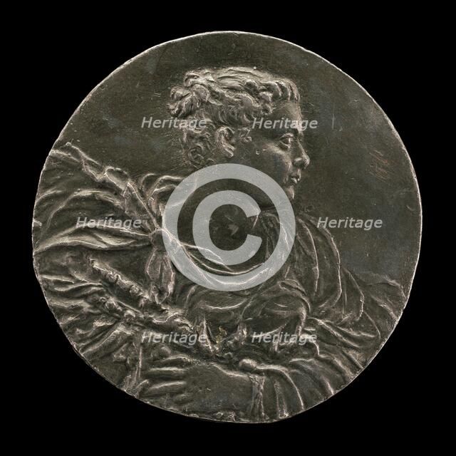 A Young Woman (of Venice?) in Gown and Mantle, c. 1563. Creator: Medallist A.A..