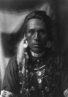 A young Yakima, 1910, c1910. Creator: Edward Sheriff Curtis
