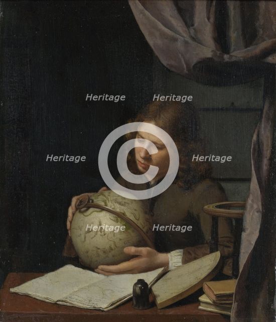 A Young Astronomer, ca 1685. Artist: Deuren, Olivier van (1666-1714)