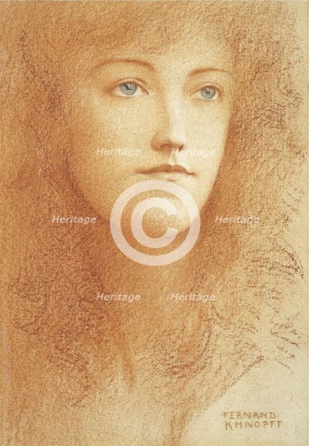 A Young Englishwoman. Artist: Khnopff, Fernand (1858-1921)