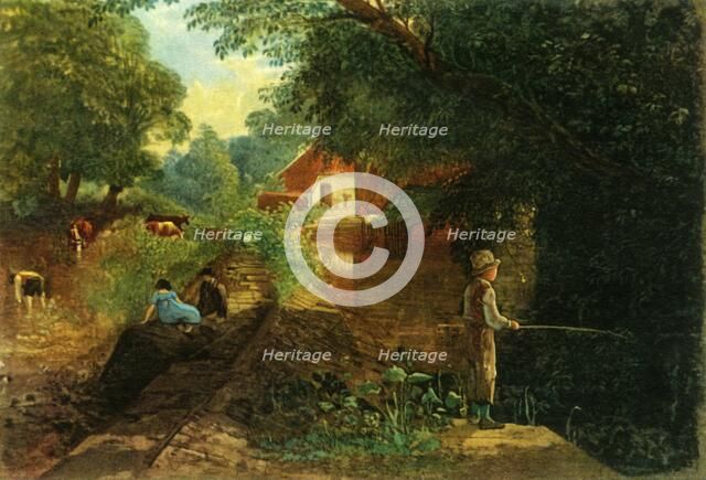 'A Young Fisherman in Stapleton Glen', early-mid 19th century, (1946).  Creator: Francis Danby.
