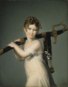 A Young Girl Carrying Her Father's Sabre, c. 1800