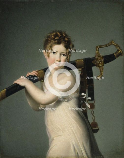 A Young Girl Carrying Her Father's Sabre, c. 1800.