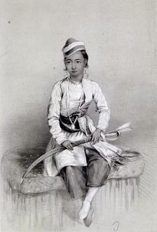 A Young Hill Raja 1844. Artist: Lowes Dickinson