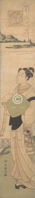 A Young Komuso, ca. 1768., ca. 1768. Creator: Suzuki Harunobu.