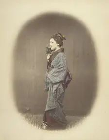 A Young Lady Coming from the Bath, 1863-1868. Creator: Felice Beato