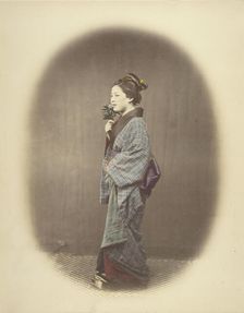 A Young Lady Coming from the Bath, 1863-1868. Creator: Felice Beato