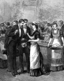 A young ladies school of cookery, 19th century