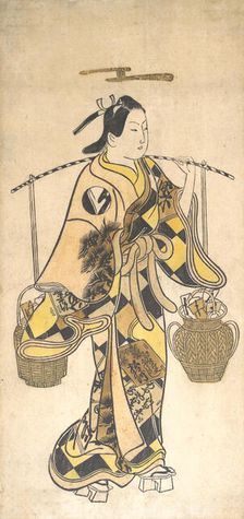 A Young Man as a Seller of Love Prophecies, ca. 1730s., ca. 1730s. Creator: Attributed to Okumura Toshinobu