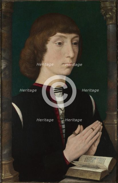 A Young Man at Prayer, 1470s. Artist: Memling, Hans (1433/40-1494)