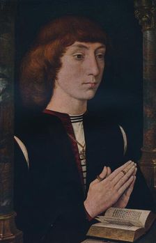 A Young Man at Prayer c1475. Artists: Cecil Reginald Grundy, Hans Memling