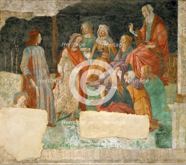 A Young Man Being Introduced to the Seven Liberal Arts, 1484-1486. Artist: Botticelli, Sandro (1445-1510)