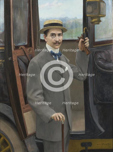 A Young Man by a Carriage, 1909.