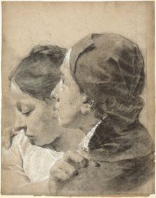 A Young Man Embracing a Girl, c. 1743. Creator: Giovanni Battista Piazzetta