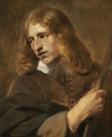 A Young Man Holding a Staff, 1640. Creator: Pieter Soutman