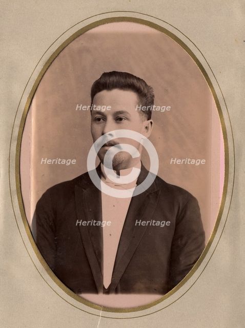 A young man in a civilian suit, late 19th cent - early 20th cent. Creator: PA Milevskii.