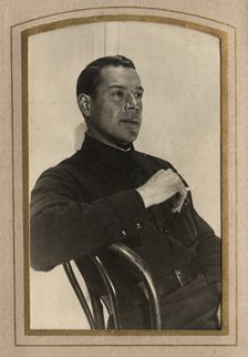 A young man in a military jacket, probably the son of A.F. Domishkevich, late 19th-early 20th cent. Creator: Unknown