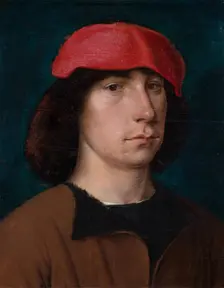 A Young Man in a Red Cap, c1512. Creator: Michael Sittow