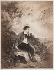 A young man, on his way to London, dreams of a successful future, [1880?]. Creator: Unknown