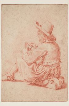 A Young Man Playing Cards, 17th century. Creator: Gerard Terborch II