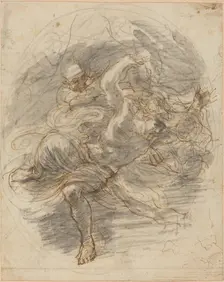 A Young Man Pursued by Death. Creator: Stefano della Bella