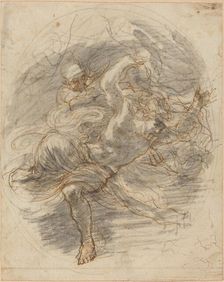 A Young Man Pursued by Death. Creator: Stefano della Bella