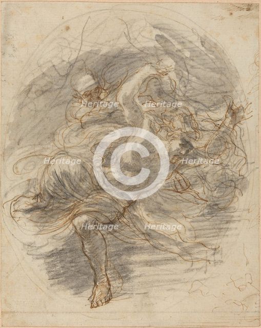 A Young Man Pursued by Death. Creator: Stefano della Bella.