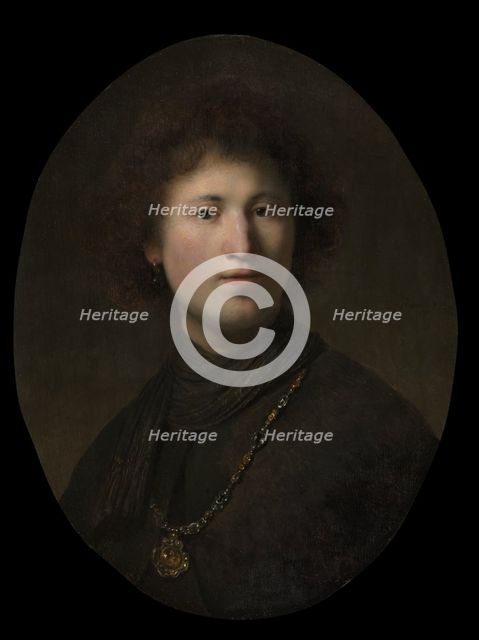 A Young Man with a Chain, c. 1629 or 1632. Creator: Rembrandt van Rijn (Dutch, 1606-1669); Studio, and.