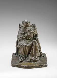 A Young Mother, 1896. Creators: Bessie Potter Vonnoh, Roman Bronze Works