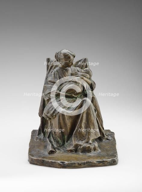 A Young Mother, 1896. Creators: Bessie Potter Vonnoh, Roman Bronze Works.