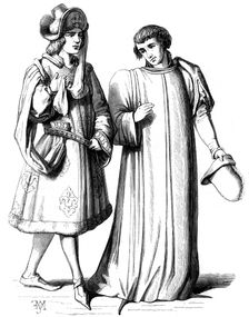 A young nobleman and of a member of the bourgeoisie, 14th century (1849)