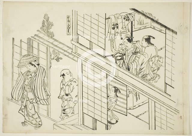 A Young Sanemori (Yaro Sanemori), no. 10 from a series of 12 prints depicting..., c. 1716/35. Creator: Okumura Masanobu.