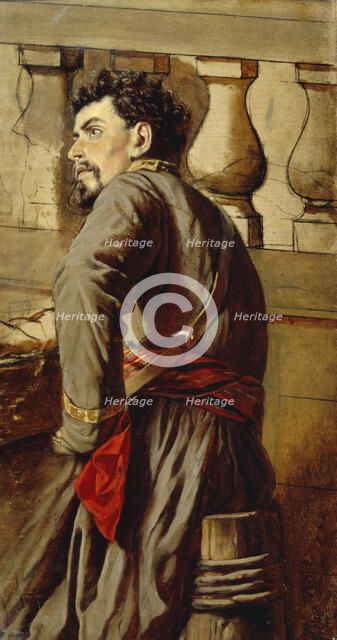A Zaporozhian Cossack, 1873. Artist: Perov, Vasili Grigoryevich (1834-1882)