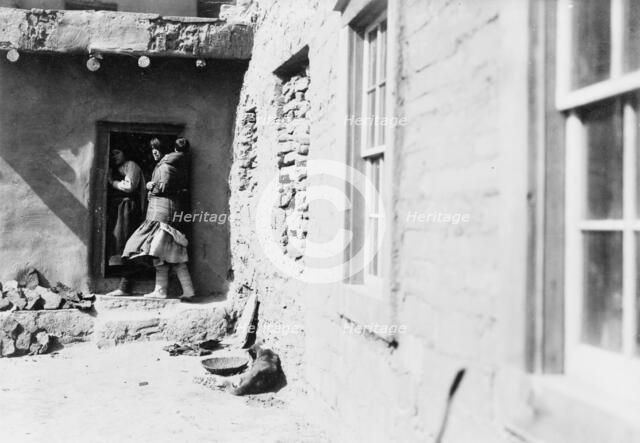 A Zuni doorway, c1903. Creator: Edward Sheriff Curtis.