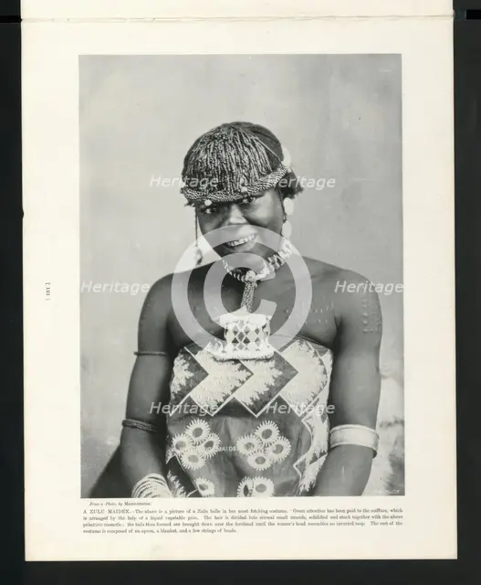 A Zulu Maiden, South Africa, c1899. Creator: John Middlebrook.
