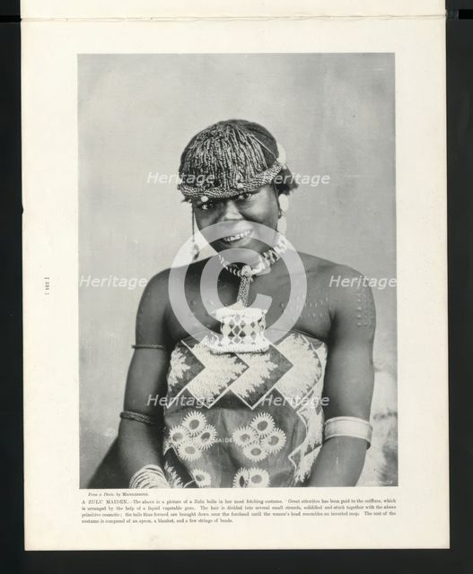 A Zulu Maiden, South Africa, c1899. Creator: John Middlebrook.