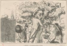 A asniéres, 19th century. Creator: Honore Daumier
